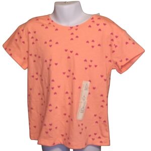 Cat & Jack Pink Heart Pattern T-Shirt